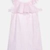 Guess Junior Popeline Dress - Day Dress - Vichy Pink/White