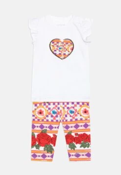 Guess Newborn Set - Print T-Shirt - Red