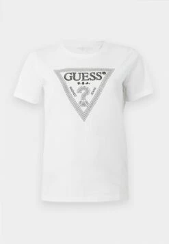 Guess TRIANGLE TEE - Print T-shirt - Jet Black -Guess Clothing Sale c20a7b6259de4268b78e0cfc2a4821f6 1