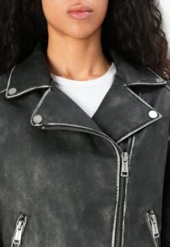 Guess CHARLENE BIKER - Faux Leather Jacket - Jet Black -Guess Clothing Sale c236fa4357fe4d88b1f57585d4db4f29
