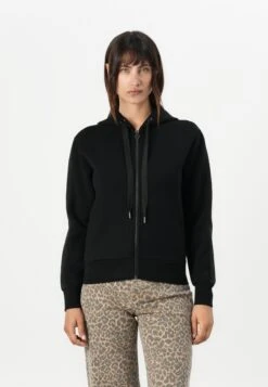 Guess Zip-up Sweatshirt - Jet Black