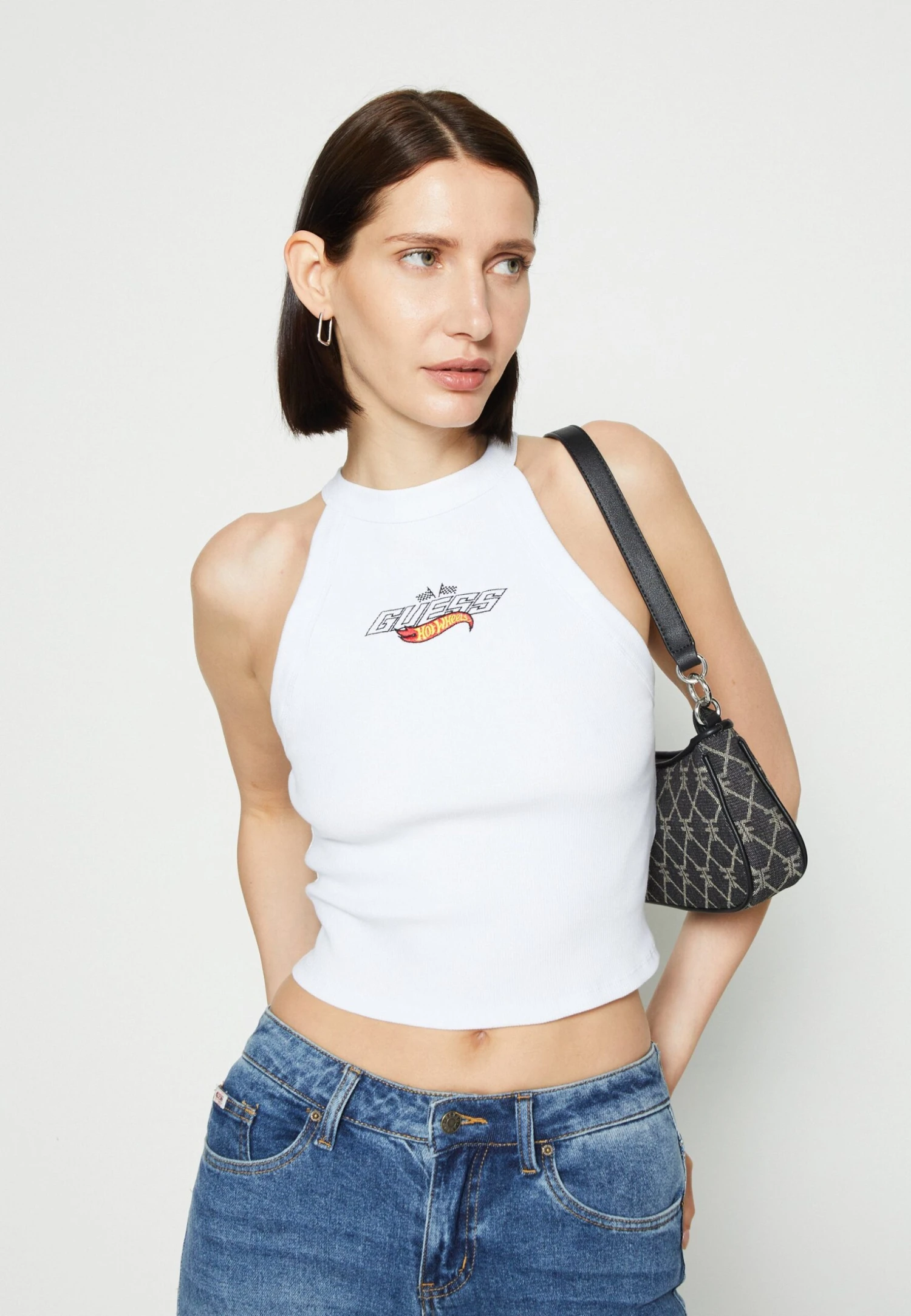 Go Hw Triangle Logo Tank - Top - Pure White 4 Go Hw Triangle Logo Tank - Top - Pure White - Image 4