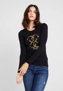 Guess Tee - Long Sleeved Top - Jet Black