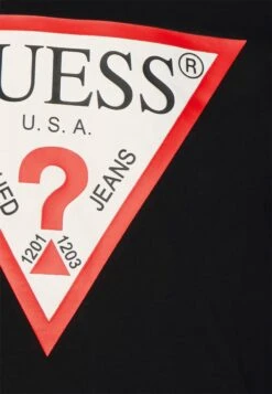 Guess Original Logo Tee - Long Sleeved Top - Jet Black -Guess Clothing Sale c53de17db64f4d91baebc153ce340ad4