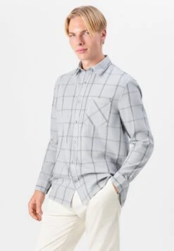 Guess CHECK SHIRT - Shirt - Light Blue -Guess Clothing Sale c5eacdcc943845f7bfad883e8aa32616