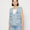 Go Cargo Vest - Waistcoat - Light Vintage Wash