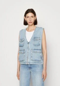 Go Cargo Vest - Waistcoat - Light Vintage Wash