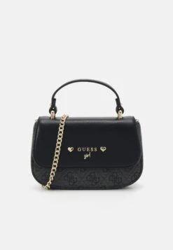 Guess CROSSBODY FLAP BAG UNISEX - Handbag - Jet Black