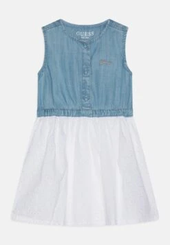 Guess Toddler Dress - Denim Dress - Slubby Light Blue