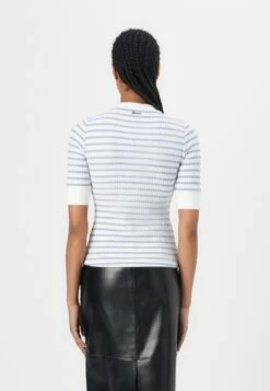 Guess SERAFINO STRIPED - Top - White/nimbus -Guess Clothing Sale c946aa6645e5458586f906647240bd7c