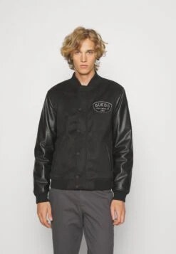 Guess Modern Varsity Jacket - Bomber Jacket - Jet Black