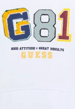 Guess Junior Hooded - Hoodie - Pure White -Guess Clothing Sale c9aabe717e0a40ff9488cf924c8e7b26