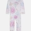 Guess Newborn Interlock Overall Unisex - Sleep Suit - Pink/White