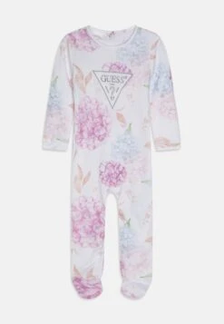 Guess Newborn Interlock Overall Unisex - Sleep Suit - Pink/White