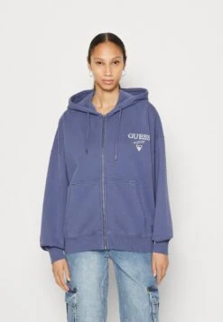 Go Washed Zip Up Hoodi - Zip-Up Sweatshirt - Cobalt Bloom