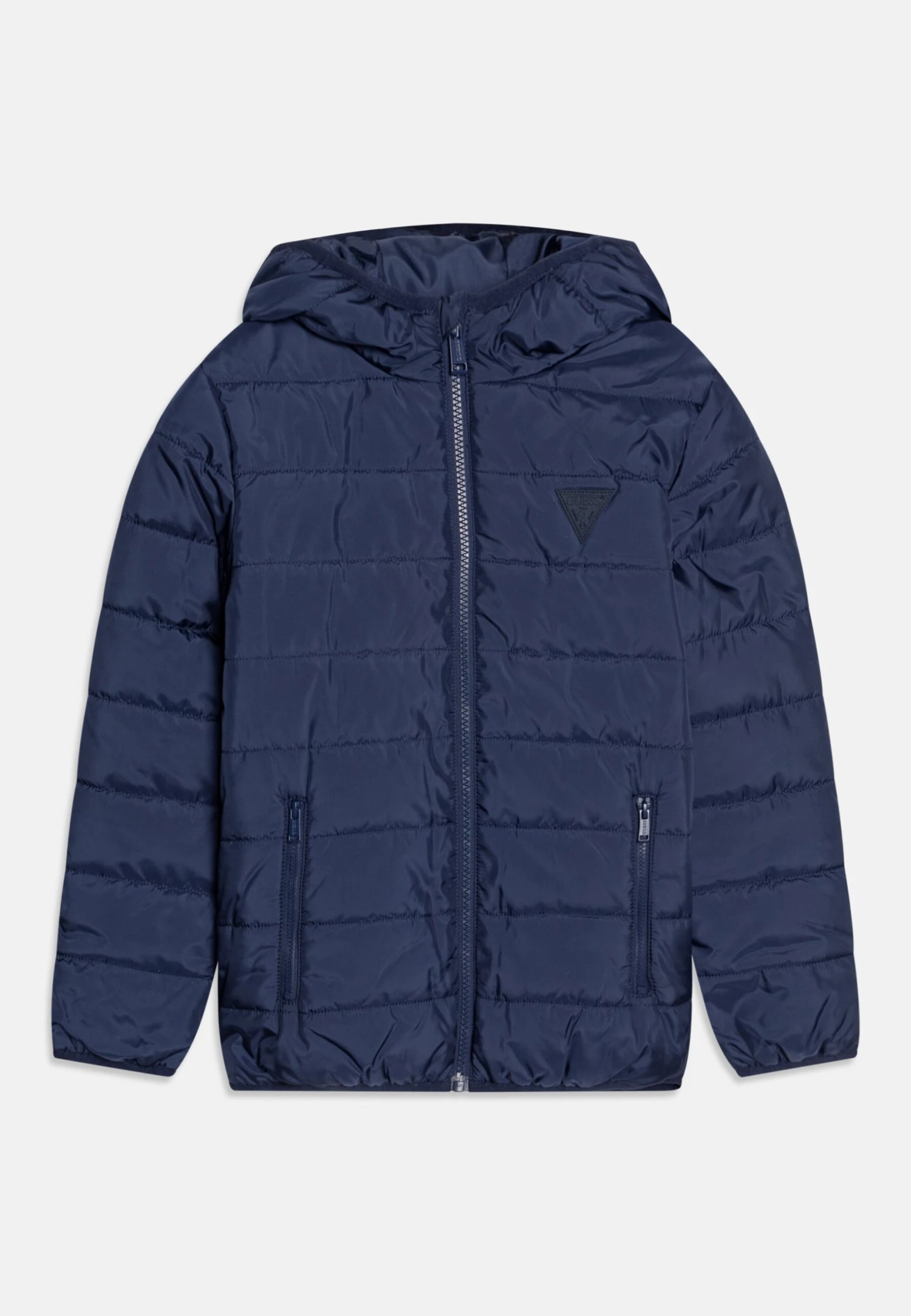 Guess CORE JUNIOR HOODED PADDED PUFFER ZIP UNISEX - Winter Jacket - Cave Blue 1 Guess CORE JUNIOR HOODED PADDED PUFFER ZIP UNISEX - Winter Jacket - Cave Blue