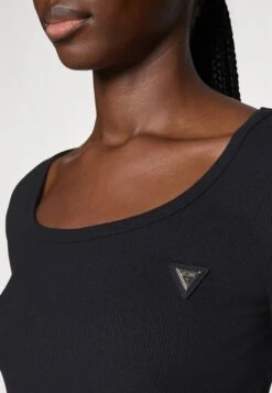 Guess COLETTE TOP - Long Sleeved Top - Black -Guess Clothing Sale ca986b85ed884f3bb8a203f15a7ff484