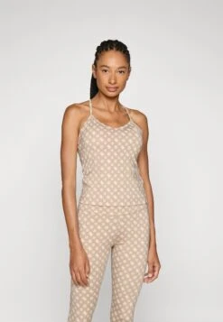 Guess PEONY LOGOMANIA ACTIVE - Top - Beige