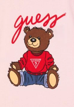 Guess JUNIOR CORE UNISEX - Print T-shirt - Candy Pink -Guess Clothing Sale cb2e9914e2fe455dadee22d0d63ddc13