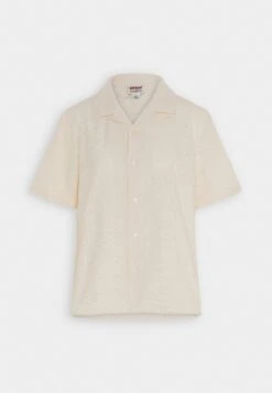 Go Eyelet- Button-Down Blouse - Sandy Shore