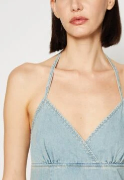 Vintage Halter Dress - Denim Dress - Smoked Light Wash -Guess Clothing Sale cbea51eadba74d5890fa8bfe905e4039