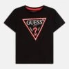 Guess TODDLER CORE - Print T-shirt - Jet Black