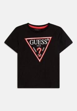 Guess TODDLER CORE - Print T-shirt - Jet Black