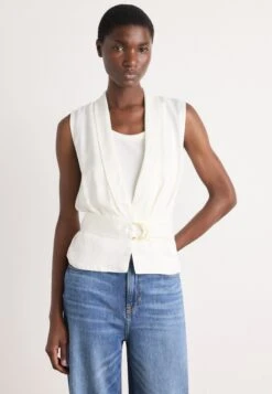 IVA OVERLAP BLOUSE - Top - White Peaks