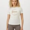 Guess GALA - Print T-shirt - Dove White/butter