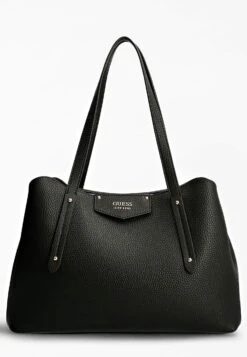 Guess Eco Brenton Girlfriend Satchel - Handbag - Schwarz -Guess Clothing Sale ce631500d8d743db86f4695bc7021ee6