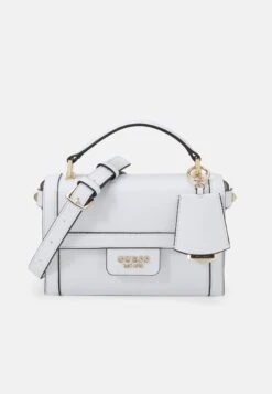 Guess Eco Angy Top Handle Flap - Handbag - White