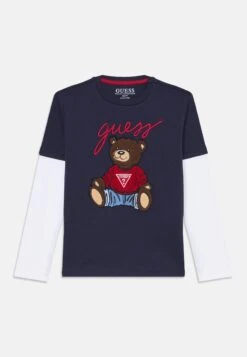 Guess CORE BABY LONG SLEEVES UNISEX - Long Sleeved Top - Smart Blue