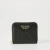 Guess ALDINA SMALL ZIP AROUND - Wallet - Black