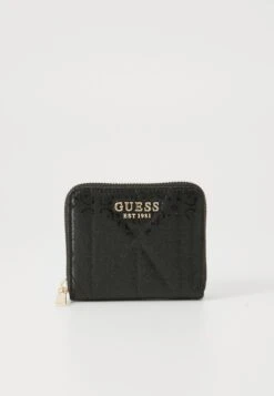 Guess ALDINA SMALL ZIP AROUND - Wallet - Black
