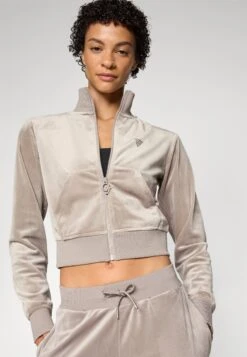 Guess COUTURE FULL ZIP - Zip-up Sweatshirt - Slate Mauve -Guess Clothing Sale d10d177796bd4cc9b90f4bdae09fe78f