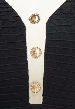 Alba Embossed Stripes- Jumper Dress - Black/Sandy Shore -Guess Clothing Sale d129cc4ea5264a699ea54ed9739684aa