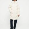 Guess ELEONOR LONG - Down Coat - Cream White