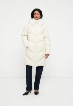 Guess ELEONOR LONG - Down Coat - Cream White