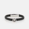 Guess LION COIN UNISEX - Bracelet - Black/silver-coloured