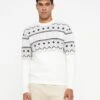 Guess JACQUARD - Jumper - Cream White