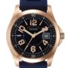Guess Unisex Sport Date - Watch - Blue/Rose Gold-Coloured
