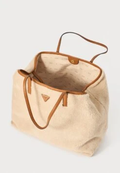 Guess VICTTORIA LARGE TOTE 2 IN 1 - Handbag - Natural/cognac -Guess Clothing Sale d3012d72fffe4ca6bd0a034390113a35