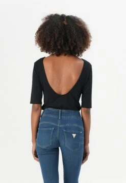 Guess LOWBACK BLING BODYSUIT - Print T-shirt - Jet Black -Guess Clothing Sale d312d8cd3b604512a51bba744db7997d