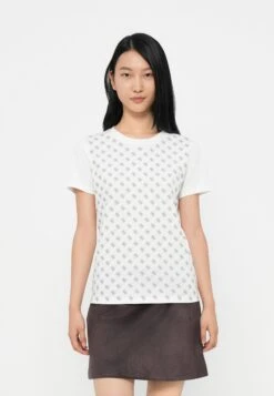 Guess ALL OVER TEE - Print T-shirt - Pure White