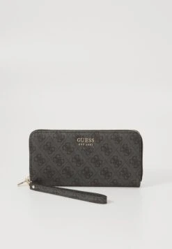 Guess BRENTON ZIP AROUND - Wallet - Coal