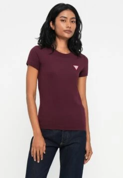 Guess MINI TRIANGLE TEE - Basic T-shirt - Red Noir -Guess Clothing Sale d46a7f89331b423886ec142bb18d9025