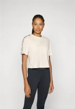 Guess BRITNEY CROP TEE - Print T-shirt - Ocean Salt