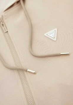 Guess OLYMPE FULL ZIP HOODIE - Zip-up Sweatshirt - Beige -Guess Clothing Sale d5d59770f24c4100bead7a69e64c2e90