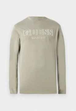 Guess LOGO FLOCK TEE - Long Sleeved Top - Pure White -Guess Clothing Sale d61899fbd98043a6a3246dc121076dc7 2