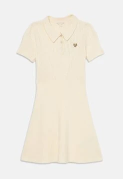 Guess CORE JUNIOR DRESS - Jumper Dress - Cream White
